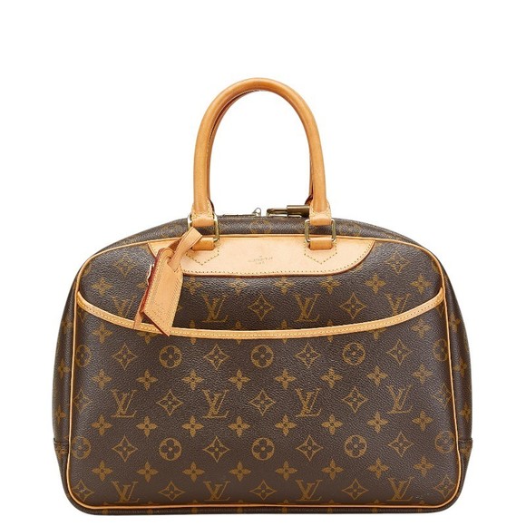 Louis Vuitton Monogram Brown Handbag Deauville Leather - Picture 1 of 8